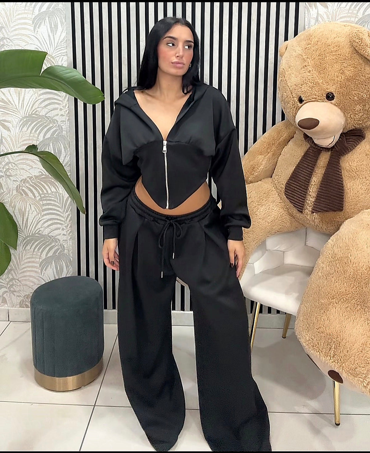💚 Completo Chic Urban – Nero Just west