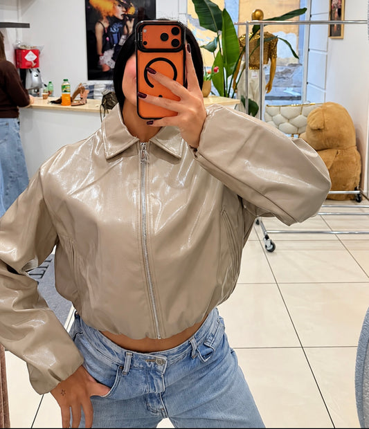 Bomber Taupe Luxury – Tortora