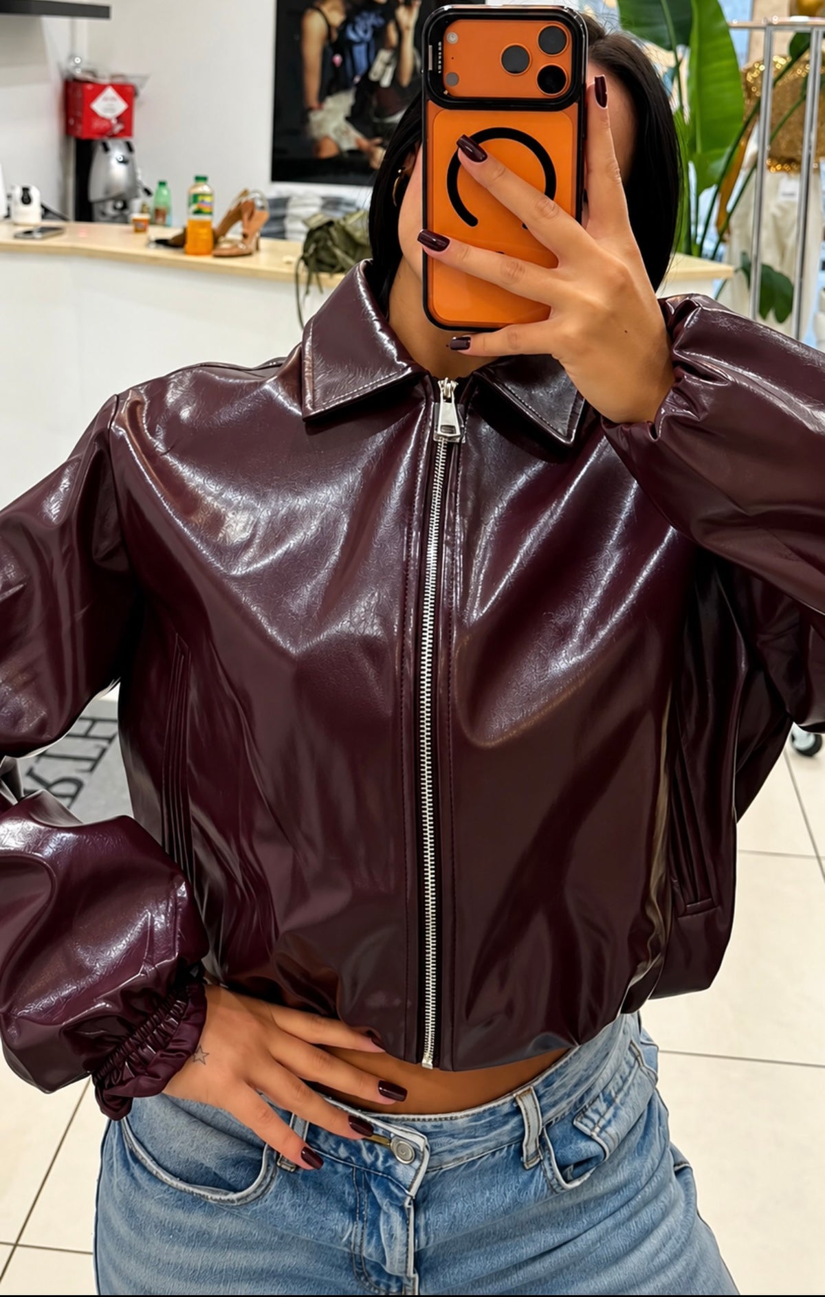 Bomber Cherry Glam – Bordeaux